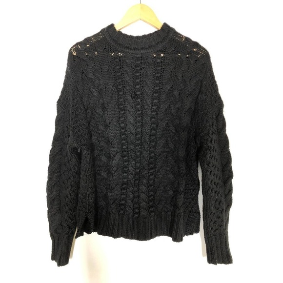 Jason Wu Sweater Cable Knit Black M - Picture 4 of 12